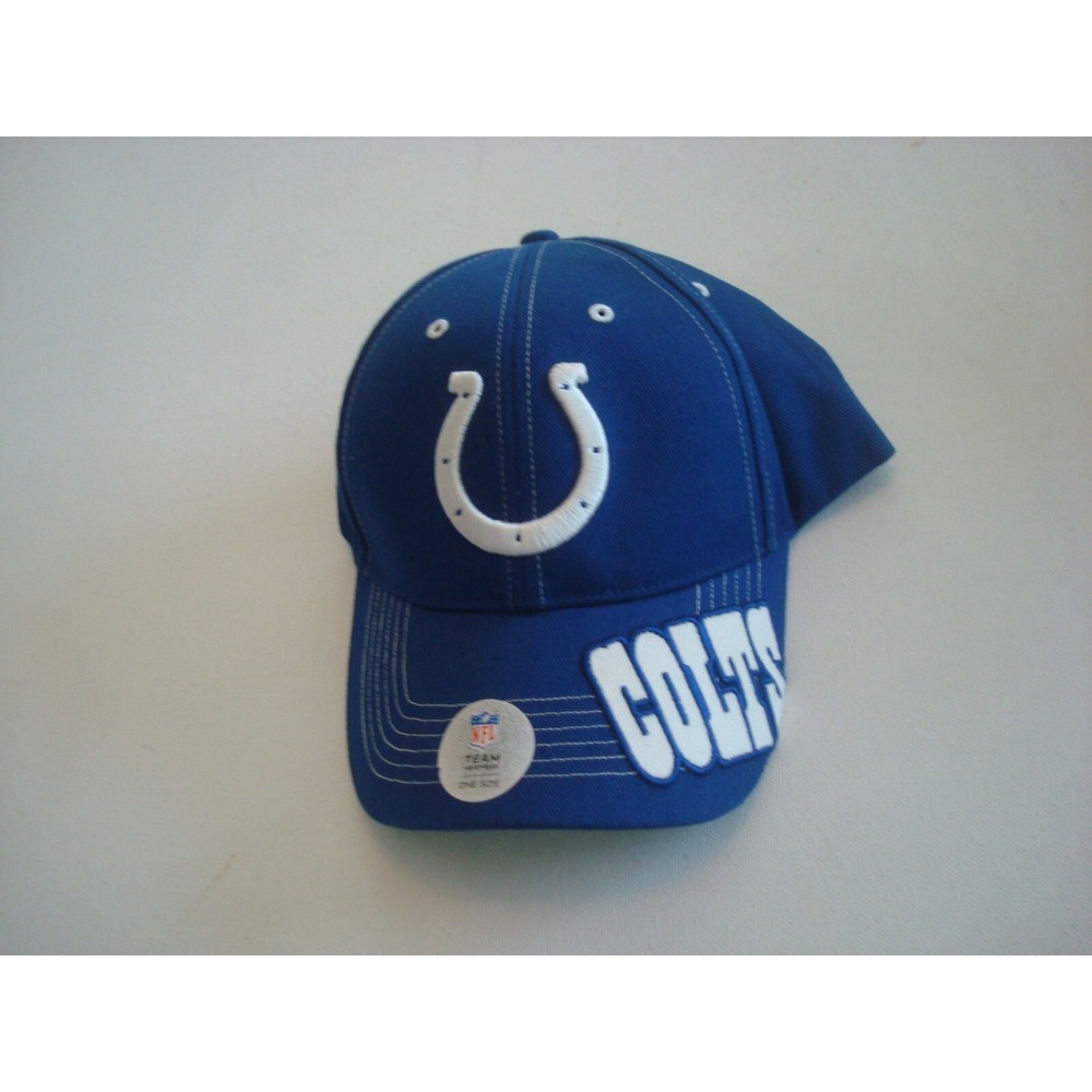 INDIANAPOLIS COLTS  NEW SCRIPT 00S  STRAPBACK   GOLF HAT CAP VINTAGE‎ EE4